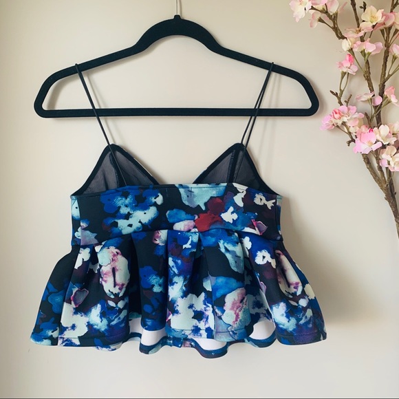 UO / SILENCE & NOISE / PEPLUM PATTERNED TANK TOP - Picture 4 of 4